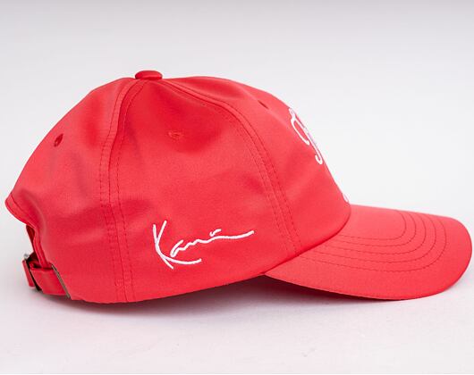 Kšiltovka Karl Kani Signature Satin Cap red