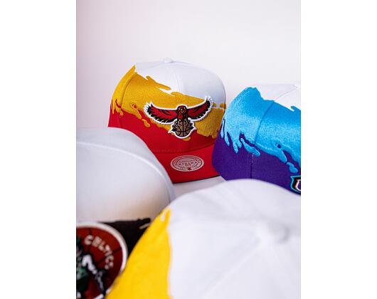 Kšiltovka Mitchell & Ness Paintbrush Snapback HWC Atlanta Hawks White / Red