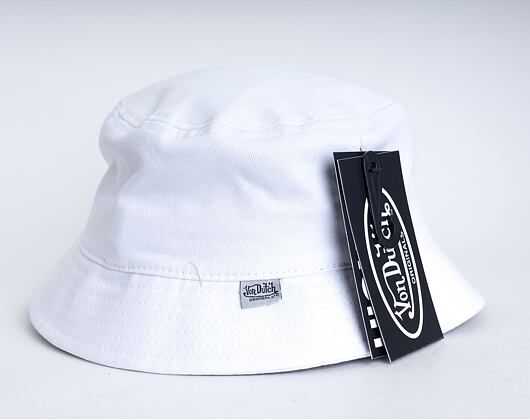 Klobouk Von Dutch Phoenix Bucket Cotton Twill White