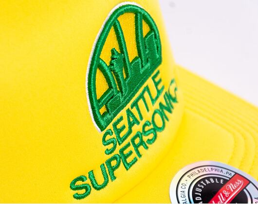 Kšiltovka Mitchell & Ness Keep On Truckin Trucker Hwc Seattle Supersonics Yellow