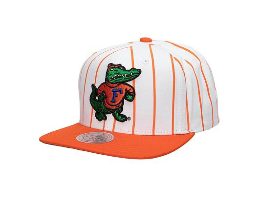 Kšiltovka Mitchell & Ness NCAA Retro Pinstripe Snapback University Of Florida White