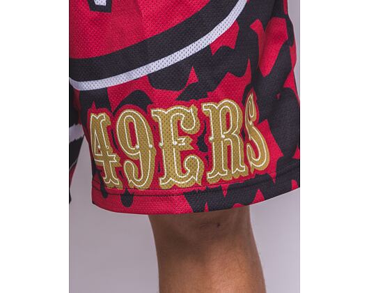 Kraťasy Mitchell & Ness NFL Jumbotron 2.0 Shorts San Francisco 49Ers Black / Red