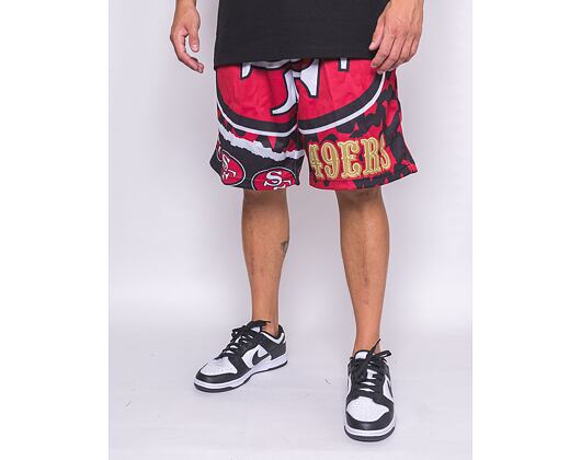 Kraťasy Mitchell & Ness NFL Jumbotron 2.0 Shorts San Francisco 49Ers Black / Red