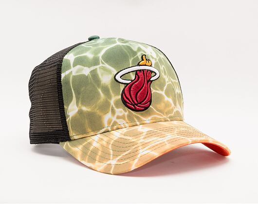 Kšiltovka New Era 9FORTY A-Frame Trucker NBA Summer City Miami Heat Snapback Pool Camo