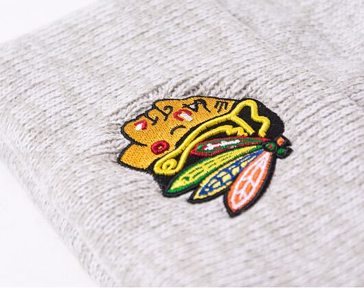 Kulich '47 Brand NHL Chicago Blackhawks Brain Freeze '47 Cuff Knit Grey