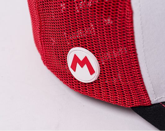 Kšiltovka Capslab Trucker - Super Mario CL/SMB/1/MAR White / Red