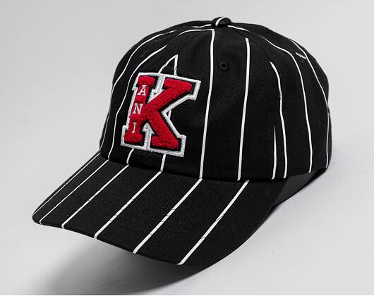 Kšiltovka Karl Kani Retro Patch Pinstripe Cap black/red/white