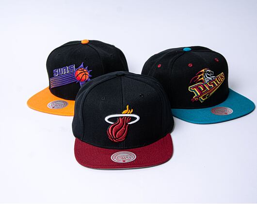 Kšiltovka Mitchell & Ness Team 2 Tone 2.0 Snapback Nba Miami Heat Black / Red