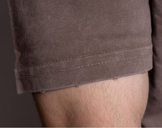 Triko Karl Kani Small Signature Destroyed Tee dark taupe