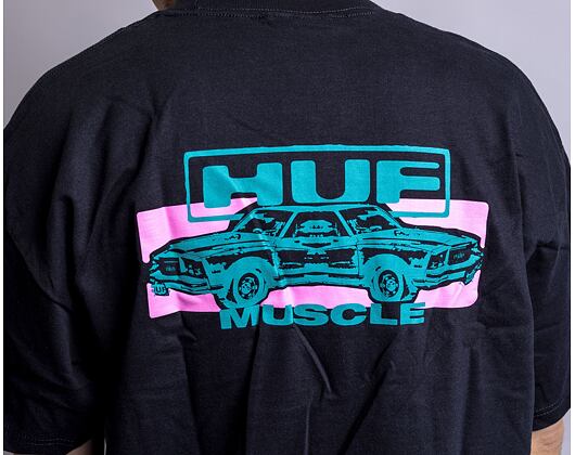 Triko HUF Muscles T-Shirt Black