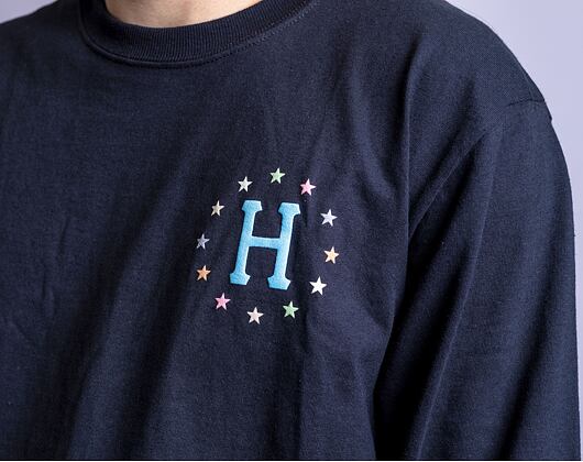 Triko HUF Puff Galaxies Longsleeve Black