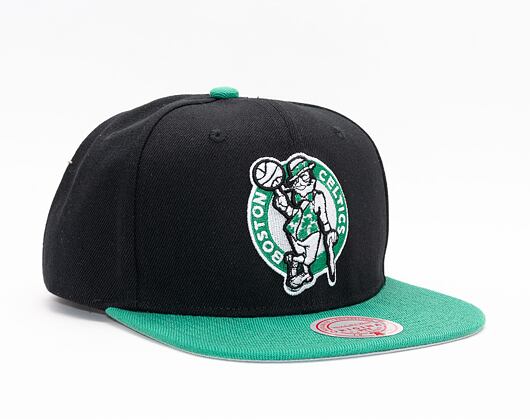 Kšiltovka Mitchell & Ness PATCH OVERLOAD SNAPBACK BOSTON CELTICS Black / Green