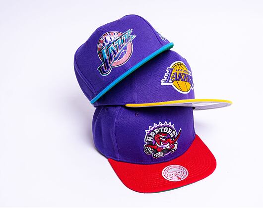 Kšiltovka Mitchell & Ness PATCH OVERLOAD SNAPBACK HWC TORONTO RAPTORS Purple / Red