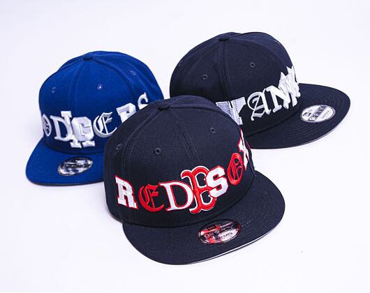 Kšiltovka New Era 9FIFTY MLB Team Typography Boston Red Sox Navy