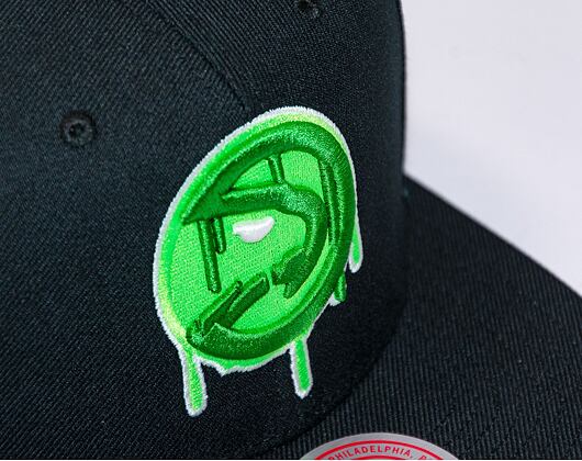 Kšiltovka Mitchell & Ness SLIME DRIP SNAPBACK HWC Atlanta Hawks Black