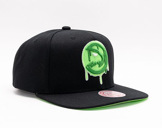 Kšiltovka Mitchell & Ness SLIME DRIP SNAPBACK HWC Atlanta Hawks Black