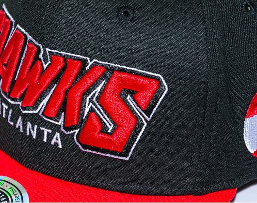 Kšiltovka Mitchell & Ness SHREDDER STRETCH SNAPBACK HWC Atlanta Hawks Black