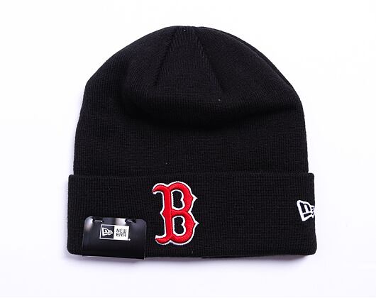 Kulich New Era MLB League Essential Cuff Beanie Boston Red Sox Black / Scarlet