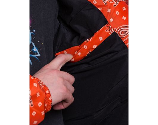 Bunda Karl Kani OG Paisley Puffer Jacket dark orange/white/black