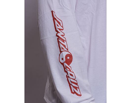 Triko Santa Cruz Shark Trip L/S T-Shirt White