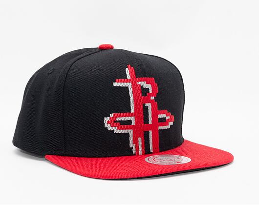 Kšiltovka Mitchell & Ness 8 BIT XL SNAPBACK HOUSTON ROCKETS Black