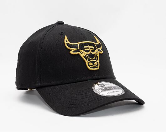 Kšiltovka New Era 9FORTY NBA Metallic Chicago Bulls Black