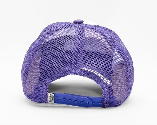 Kšiltovka Von Dutch Boston Trucker Cotton Twill White/Purple