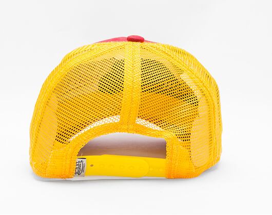 Kšiltovka Von Dutch Boston Trucker Cotton Twill Red/Yellow