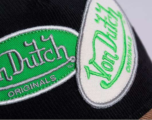 Kšiltovka Von Dutch Russel Trucker Corduroy Black/White