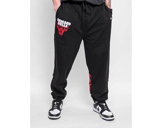 Tepláky New Era NBA Neon Logo Joggers Chicago Bulls Black/Red