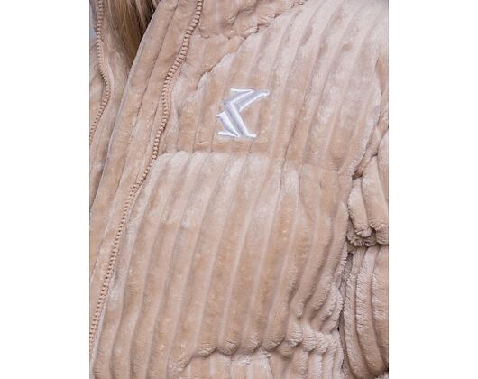 Dámská Bunda Karl Kani OG Fuzzy Corduroy Puffer Jacket off white