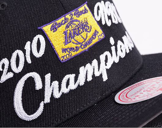 Kšiltovka Mitchell & Ness 10 NBA CHAMPS SNAPBACK HWC Los Angeles Lakers Black