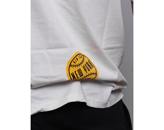 Triko New Era Heritage Patch Oversized Tee Off White / Navy
