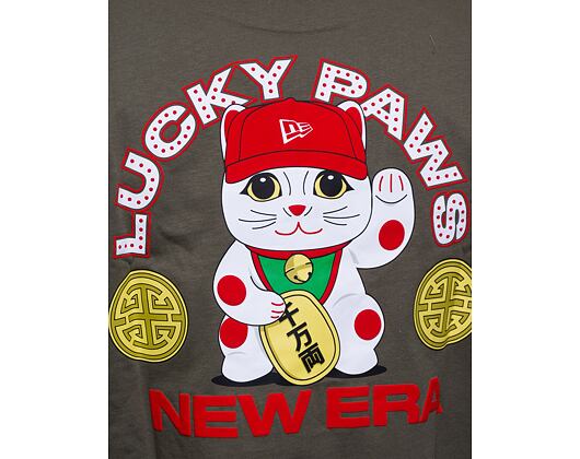 Triko New Era Character Oversized Tee New Olive / Optic White