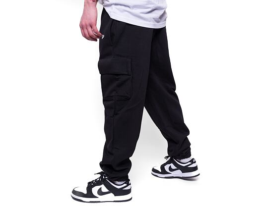 Tepláky New Era Relaxed Cargo Joggers Black / Off White