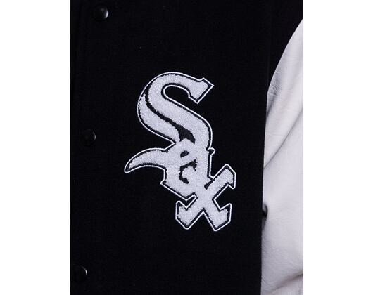 Bunda New Era Heritage Varsity Jacket Chicago White Sox Black / Off White