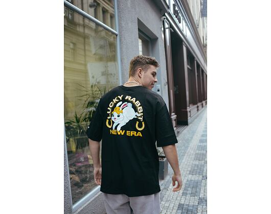 Triko New Era Character Oversized Tee Black / Optic White
