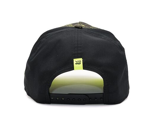 Kšiltovka New Era 9FORTY Aframe All-Over-Print VR46 Black / Upright Yellow