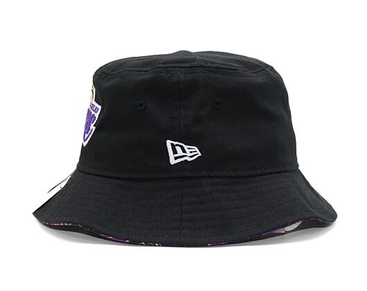 Klobouk New Era NBA Print Infill Bucket Los Angeles Lakers Black