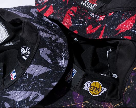 Klobouk New Era NBA Print Infill Bucket Brooklyn Nets Black