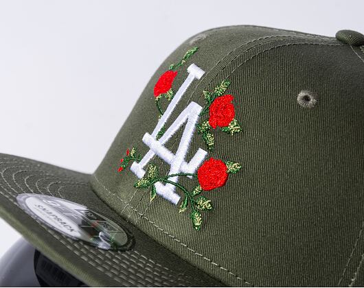 Kšiltovka New Era 9FIFTY MLB Flower Los Angeles Dodgers New Olive