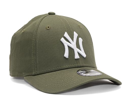 Dětská kšiltovka New Era 9FORTY Kids MLB Kids League Essential New York Yankees - Olive / White