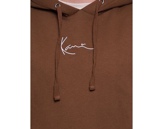 Mikina Karl Kani Small Signature Essential Hoodie brown