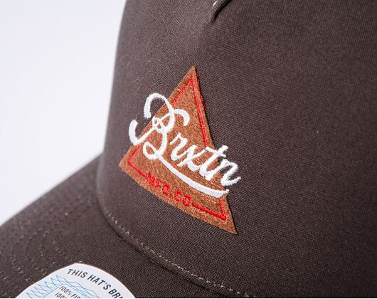 Kšiltovka Brixton Earlston X C MP Trucker Hat Dark Earth / Off White