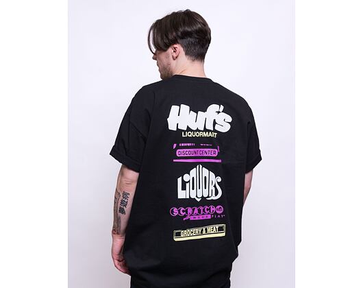 Triko HUF Liquormart T-Shirt Black