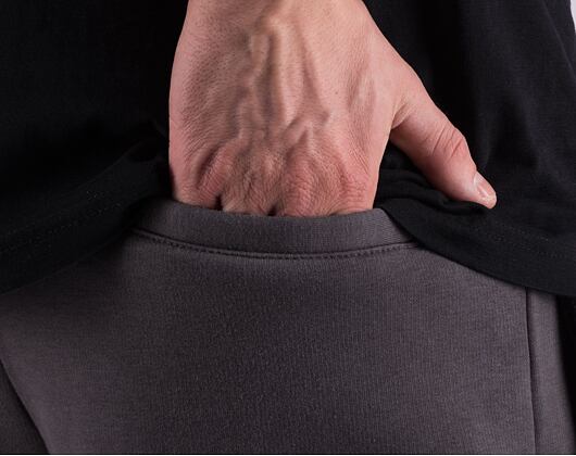 Kraťasy Karl Kani Small Signature Kaniverse Destroyed Sweat Shorts Anthracite