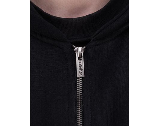Mikina Wasted Paris Hoodie Zip Iron Bliss Black
