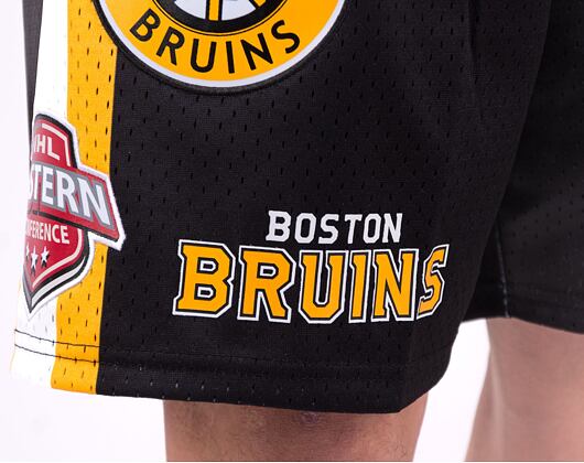 Kraťasy Mitchell & Ness NHL M&N CITY COLLECTION MESH SHORT BRUINS Black