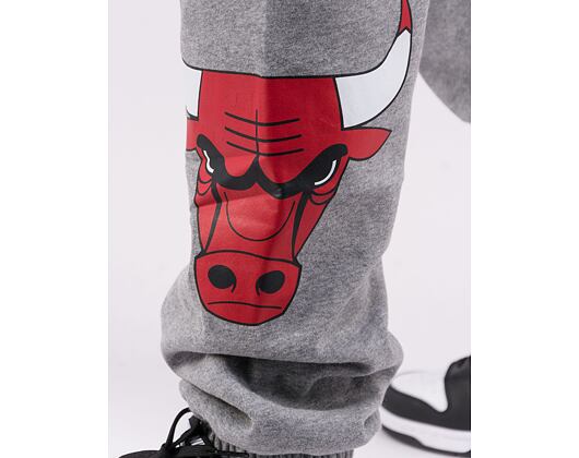 Tepláky Mitchell & Ness NBA M&N CITY COLLECTION FLEECE PANT BULLS Grey Heather