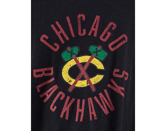 Triko Mitchell & Ness NHL LEGENDARY SLUB S/S TEE BLACKHAWKS Black